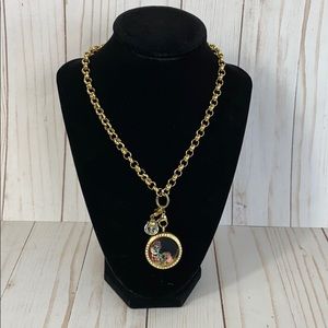 Origami Owl-Locket, Necklace and Charm Set